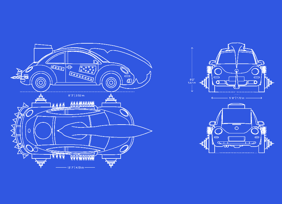 Chaos Riders Shredder blueprint